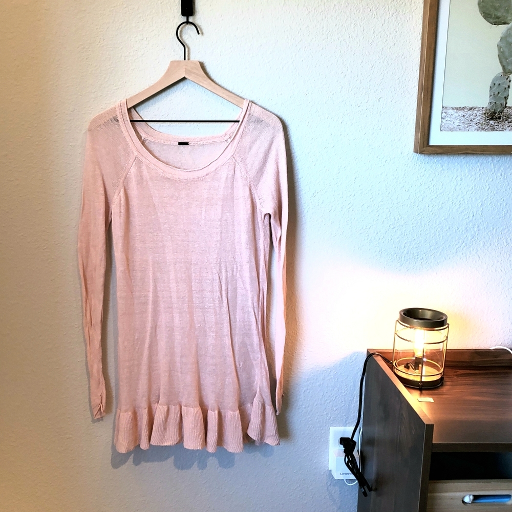 Sheer Pink Free People Top
